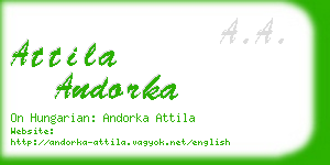 attila andorka business card